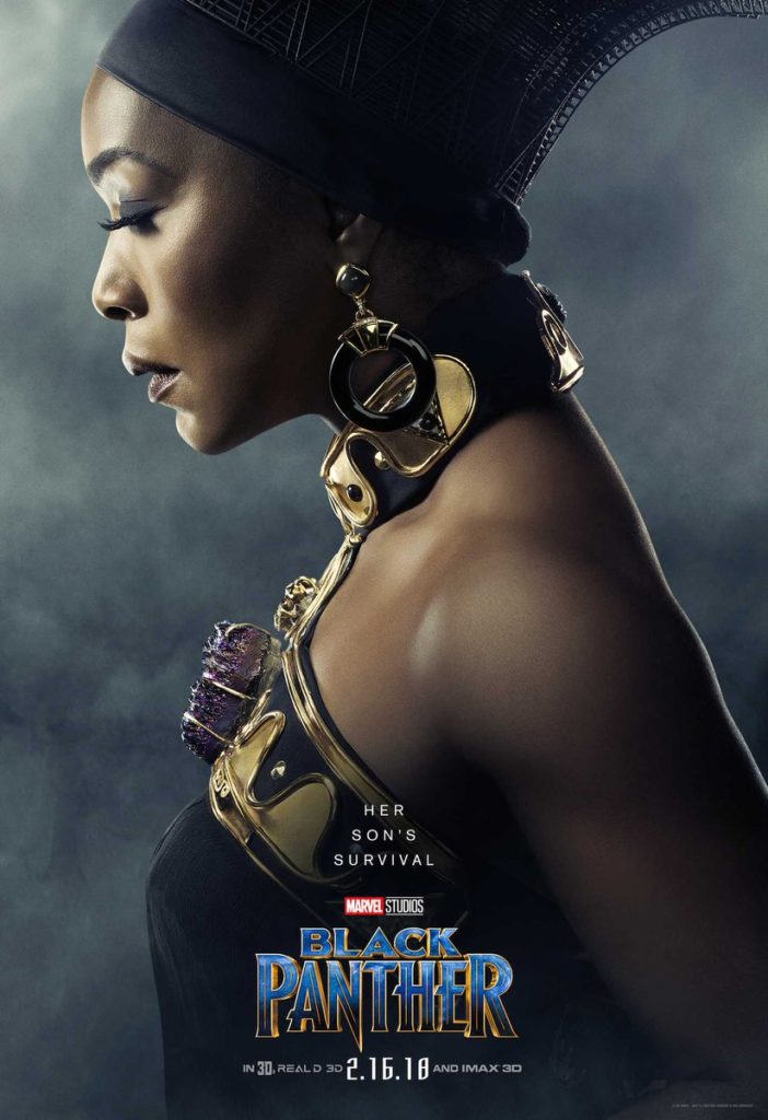Black Panther Poster Personnage Angela Bassett Ramonda Marvel Story